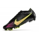 Nike Zoom Mercurial Vapor 15 Elite Firm Ground Black Yellow Pink Football Boots
