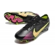 Nike Zoom Mercurial Vapor 15 Elite Firm Ground Black Yellow Pink Football Boots
