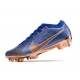 Nike Zoom Mercurial Vapor 15 Elite Firm Ground Blue Metallic Copper Football Boots