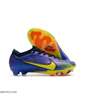 Nike Zoom Mercurial Vapor 15 Elite Firm Ground Purple Yellow Football Boots