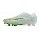 Nike Zoom Mercurial Vapor 15 Elite Firm Ground White Green Football Boots