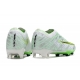 Nike Zoom Mercurial Vapor 15 Elite Firm Ground White Green Football Boots