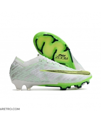 Nike Zoom Mercurial Vapor 15 Elite Firm Ground White Green Football Boots