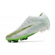 Nike Zoom Mercurial Vapor 15 Elite Firm Ground White Green Football Boots