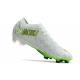Nike Zoom Mercurial Vapor 15 Elite Firm Ground White Green Football Boots