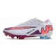 Nike Zoom Mercurial Vapor 15 Elite Firm Ground White Pink Blue Football Boots