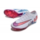 Nike Zoom Mercurial Vapor 15 Elite Firm Ground White Pink Blue Football Boots