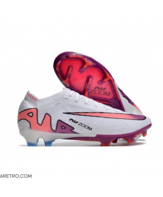Nike Zoom Mercurial Vapor 15 Elite Firm Ground White Pink Blue Football Boots