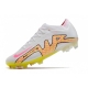 Nike Zoom Mercurial Vapor 15 Elite Firm Ground White Pink Yellow Football Boots