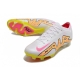 Nike Zoom Mercurial Vapor 15 Elite Firm Ground White Pink Yellow Football Boots