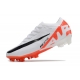Nike Zoom Mercurial Vapor 15 Elite Firm Ground White Red Black Football Boots