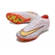 Nike Zoom Mercurial Vapor 15 Elite Firm Ground White Yellow Orange Football Boots