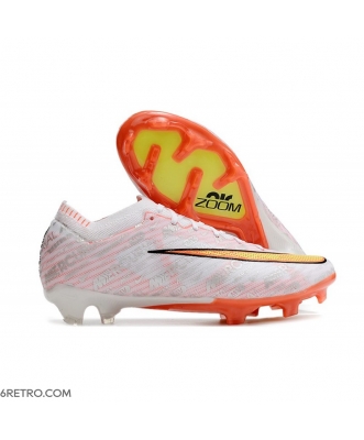 Nike Zoom Mercurial Vapor 15 Elite Firm Ground White Yellow Orange Football Boots