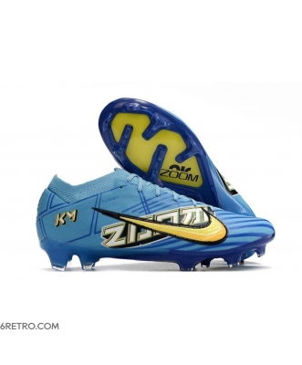 Nike Zoom Mercurial Vapor 15 Elite Firm Ground X Mbappe Baltic Dark Blue White Football Boots