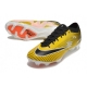 Nike Zoom Mercurial Vapor 15 Elite Firm Ground Yellow Black Football Boots