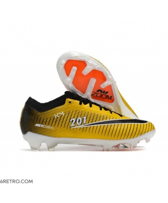 Nike Zoom Mercurial Vapor 15 Elite Firm Ground Yellow Black Football Boots