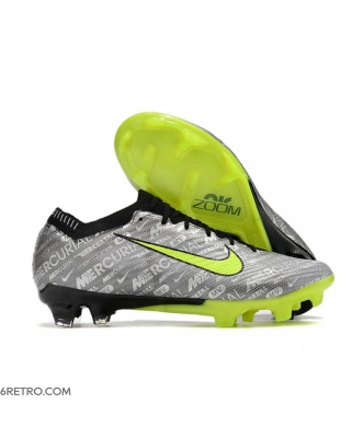 Nike Zoom Mercurial Vapor 15 Elite XXV Firm Ground Metallic Silver Volt Black Football Boots