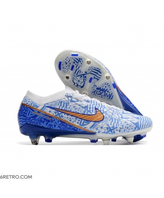 Nike Zoom Mercurial Vapor XV Elite SG White Blue Gold Football Boots