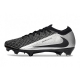 Nike Zoom Mercurial Vapor XVI Elite Firm Ground Black Silver Football Boots