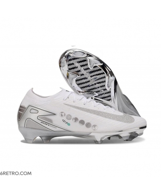 Nike Zoom Mercurial Vapor XVI Elite Firm Ground White Silver Football Boots