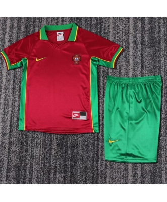 Portugal Retro Home Shirt Kids 1998