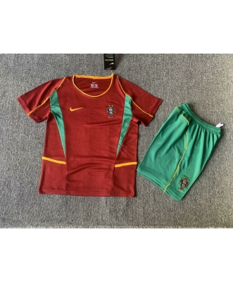 Portugal Retro Home Shirt Kids 2002