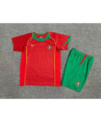 Portugal Retro Home Shirt Kids 2004