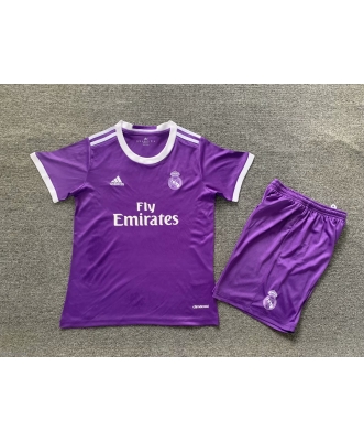 Real Madrid Retro Away Shirt Kids 16-17