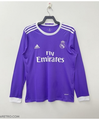 Real Madrid Retro Away Shirt Men 16-17 Long sleeve