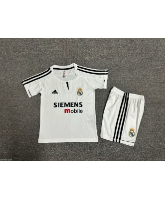 Real Madrid Retro Home Shirt Kids 03-04