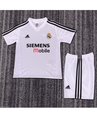 Real Madrid Retro Home Shirt Kids 04-05