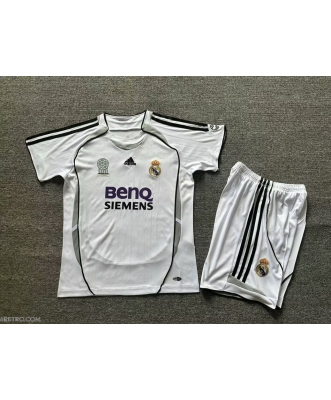 Real Madrid Retro Home Shirt Kids 06-07
