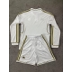 Real Madrid Retro Home Shirt Kids 11-12 Long sleeve