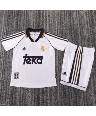 Real Madrid Retro Home Shirt Kids 98-00