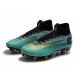 Ronaldo Nike Mercurial Superfly VI Elite Anti-Clog SG-Pro Blue Gold Football Boots