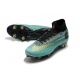 Ronaldo Nike Mercurial Superfly VI Elite Anti-Clog SG-Pro Blue Gold Football Boots