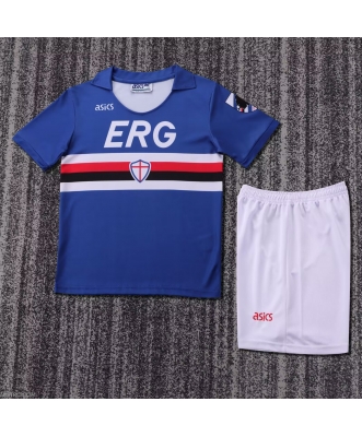 Sampdoria Retro Home Shirt Kids 90-91