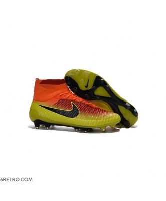 Top 2016 Nike Magista Obra Firm Ground Crimson Citrus Black Football Boots