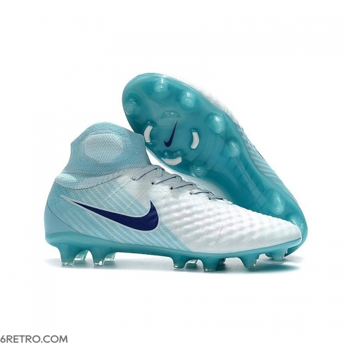 Top Nike Magista Obra 2 Firm Ground Firm Ground - White Blue Football Boots Top Nike Magista Obra 2 Firm Ground Firm Ground - White Blue Football Boots