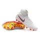 Top Nike Magista Obra 2 Firm Ground Firm Ground - White Grey Crimson Football Boots