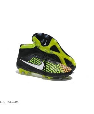 Top Nike Magista Obra Firm Ground ACC Men Black White Hyper Punch Football Boots