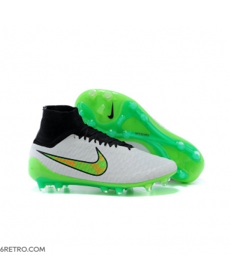 Top Nike Magista Obra Firm Ground ACC Men White Green Black Football Boots