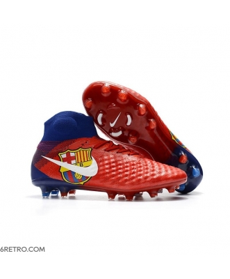 Top Nike Magista Obra II Firm Ground 2017 FC Barcelona Red Football Boots