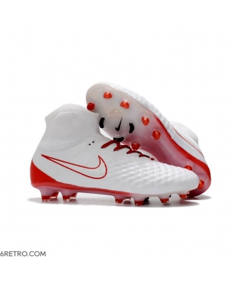 Top Nike Magista Obra II Firm Ground 2017 Men White Red Football Boots